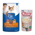 thumbnail image 1 of Cat Chow Delimiix Defense Plus 15 kg + Churu Snack Salmon y Atun 14 g (4 Pzas.), 1 of 5