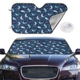 thumbnail image 2 of Balery Sea Sharks Print Car Windshield Sun Shade,Windshield Sunshade for Car Pickup Truck SUV Accessories-Medium, 2 of 7