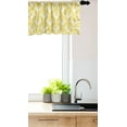 thumbnail image 3 of Ambesonne Yellow and White Window Valance, Round Floral Motif, 54" X 18", Earth Yellow White, 3 of 3