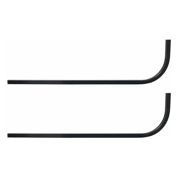 Huskey Undrilled Golf Cart Universal Rear Struts Roof Supports Candy Cane for Extended Roof- Steel