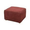 thumbnail image 6 of SureFit Stretch Pique Ottoman Slipcovers, Small Ottoman Covers, Single, Garnet, 6 of 10