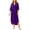 Purple, variant on Bxsruta Womens Button Down Shirt Dress Casual Long Sleeve Collared Midi Dresses Beach Cover Up