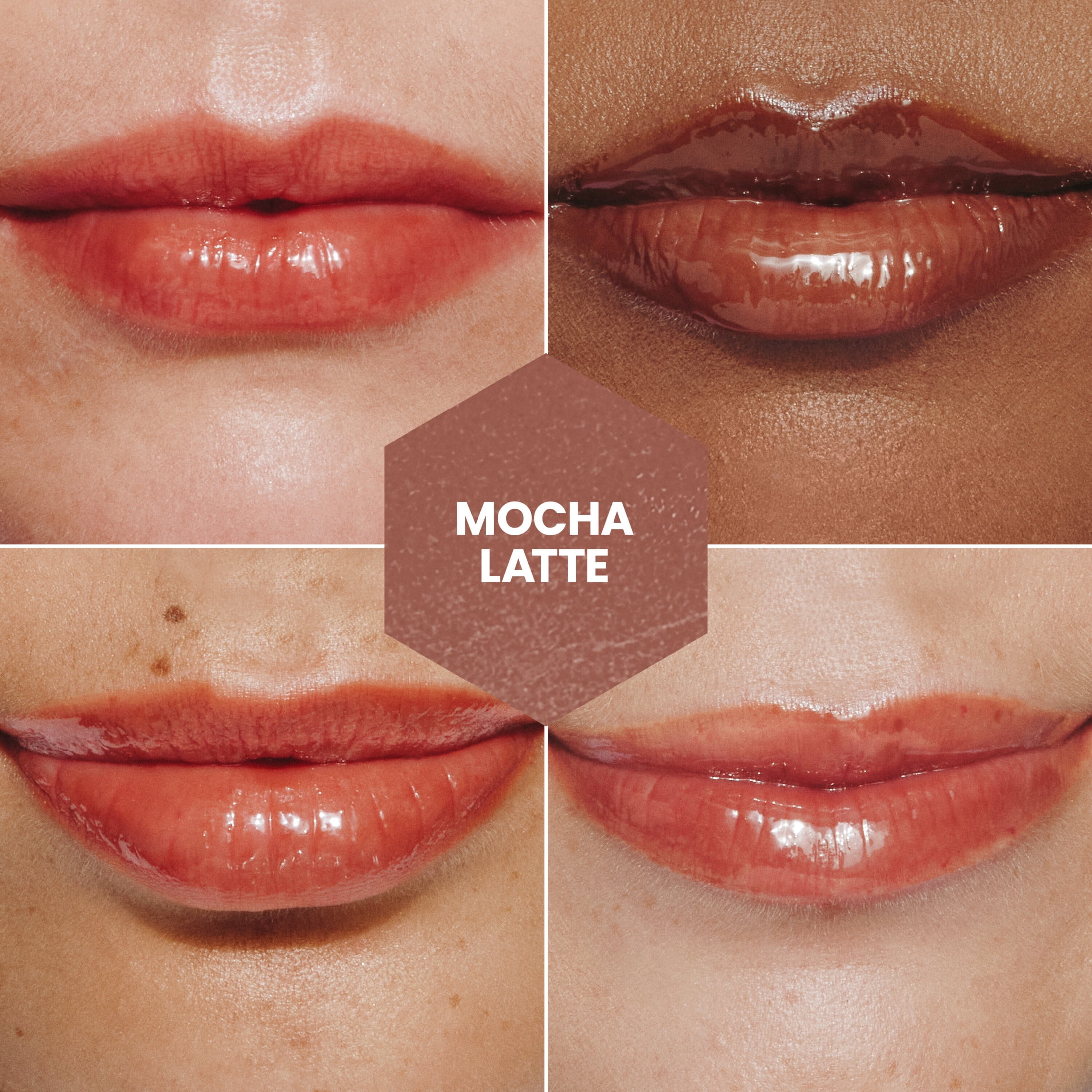 Burt's Bees 24-Hour Hydrating Tinted Glossy Lip Balm, Mocha Latte