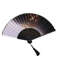 thumbnail image 1 of TIELUTT Handheld Paper Fan Set Chinese Ancient Style Decorative Fans Party Decorations for Men Decorations for Adult Birthday Party First Party Decorations Small Hand Fan Foldable Party Ceiling Decor, 1 of 5