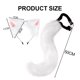 thumbnail image 2 of Cola de pelo sintético y orejas de clip para accesorios de disfraces de fiesta de Halloween, para disfraces de fiesta de adultos MFZFUKR BST3040374-1, 2 of 6