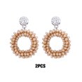 thumbnail image 3 of Jumpingount Pendientes colgantes hechos a mano llamativos para mujer, modernos y ligeros, hipoalergénicos, elegantes, champán Type3 NO3, 3 of 6