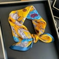 thumbnail image 5 of CHUNTIAN Mulberry Silk Scarfs Women Small Square Scarf 21" x 21" Breathable Lightweight Neckerchief Headscarf, 5 of 7