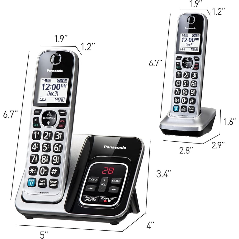 Panasonic Expandable Cordless Phone System, Bluetooth Pairing for