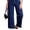 Navy Blue, variant on Jeans for Women High Waisted Wide Leg Stretch Denim Cropped Ankle Jeans Vertical Seam Loose Fit Baggy Jeans with Pockets