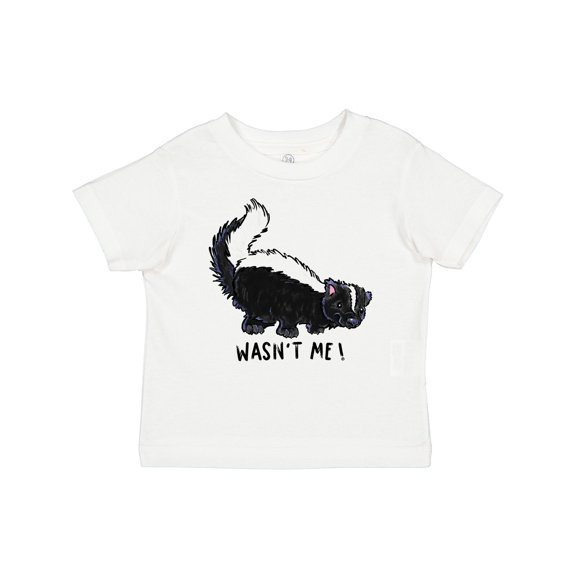 Inktastic Animals Cute Skunk Wasn't Me Boys or Girls Baby T-Shirt