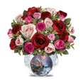 thumbnail image 2 of Cuadros Decorativos 5D bricolaje taladro redondo completo diamantes pintura Rose Kit Home Decor Art Craft (A5892) Wdftyju embutido en tela, 2 of 8