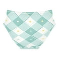 thumbnail image 2 of Women's Underwear Teal Argyle Pattern Hipster Panties Underwear for women, X-Small, 2 of 9