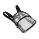 thumbnail image 4 of Mochila transparente mini, transparente, impermeable, de 2 capas, con cremallera, de PVC, resistente al desgaste, para viajes., 4 of 14