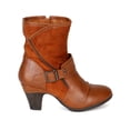 thumbnail image 2 of Bumper Belle-03 New Women Mix Media Ankle Strap Zipper Decor Ankle Bootie, 2 of 5