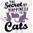 thumbnail image 2 of Crazy Cat Lady Secret of Happiness Hoodie Sweatshirt Women Brisco Brands S, 2 of 6