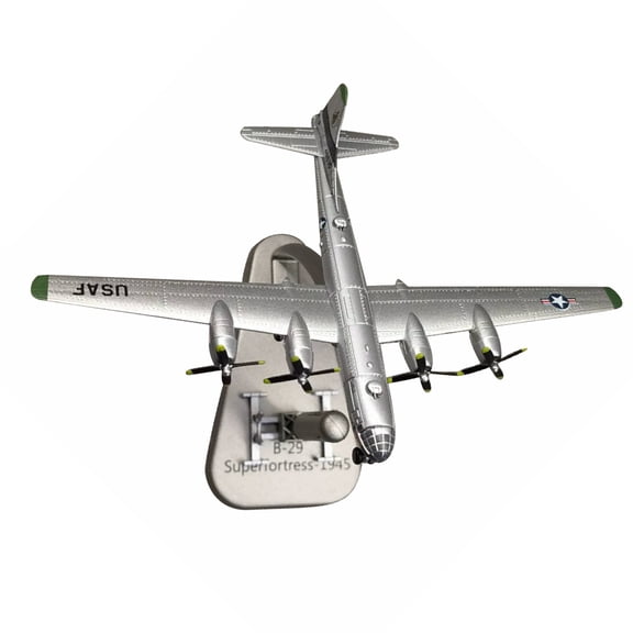 US B29 B-29 Superfortress Air Fortress Bomber Military Model Fighter Attack Plane with Missile for Collection or Gift