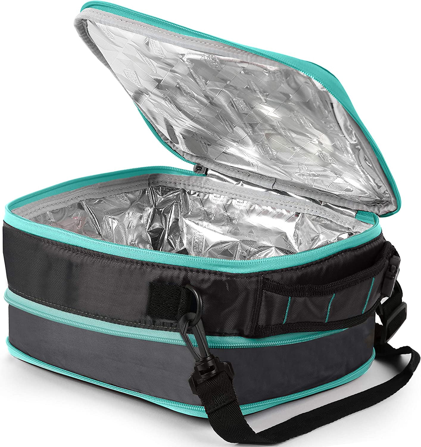 Arctic Zone High Performance Ultimate Expandable Lunch Bag, Gray