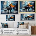thumbnail image 4 of Designart "Blue Rhapsody On The Piano I" Music Wall Decor, 4 of 7