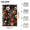 thumbnail image 2 of FORMRS 1-Subject Spiral Notebook 8" x 5" College Ruled 60 Refillable Sheet A5 Hard Cover, 2 Pack, Colorful Flower, 2 of 7