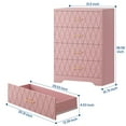 thumbnail image 3 of Huisuilinss 4 Drawer Dresser,Wood Dresser For Bedroom,Modern Chest Of Drawers With Gold Handles,Storage Cabinet,Large Nightstand For Bedside Closet Living Room Hallway, 3 of 9