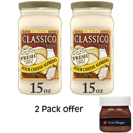 Classico Four Cheese Alfredo Pasta Sauce, 15 oz. Jar