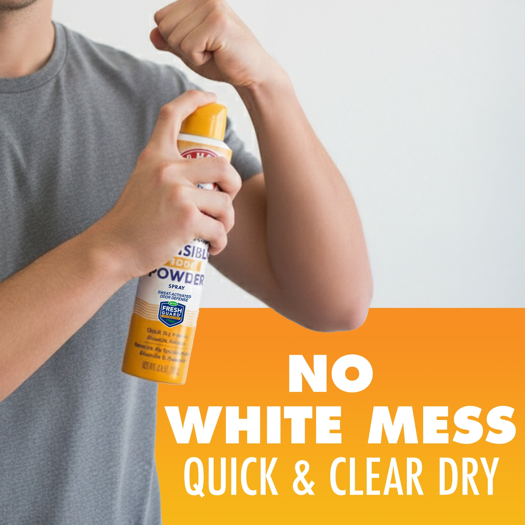 (3 pack) Arm & Hammer Invisible Odor Defense Body Powder Spray, 6 oz