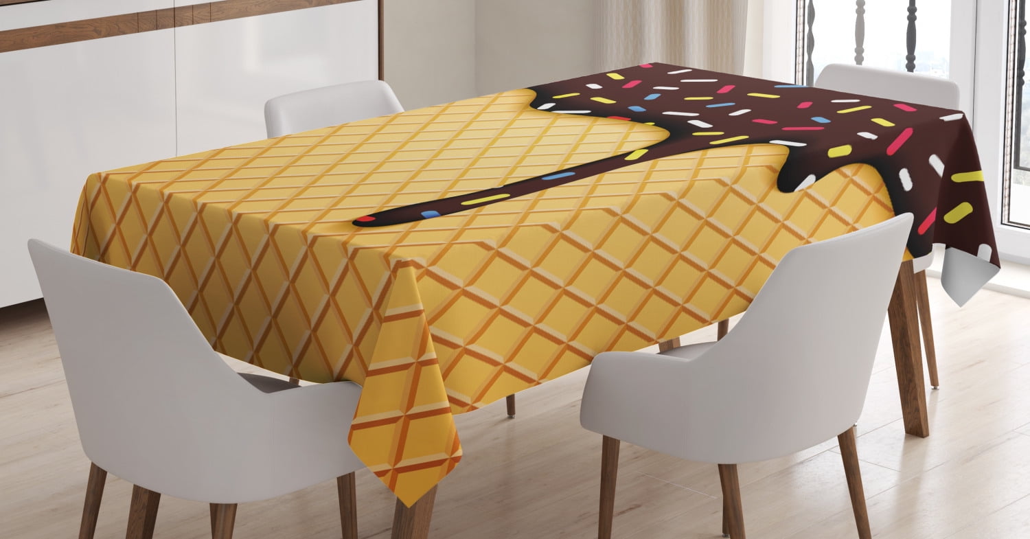 cream rectangular tablecloth