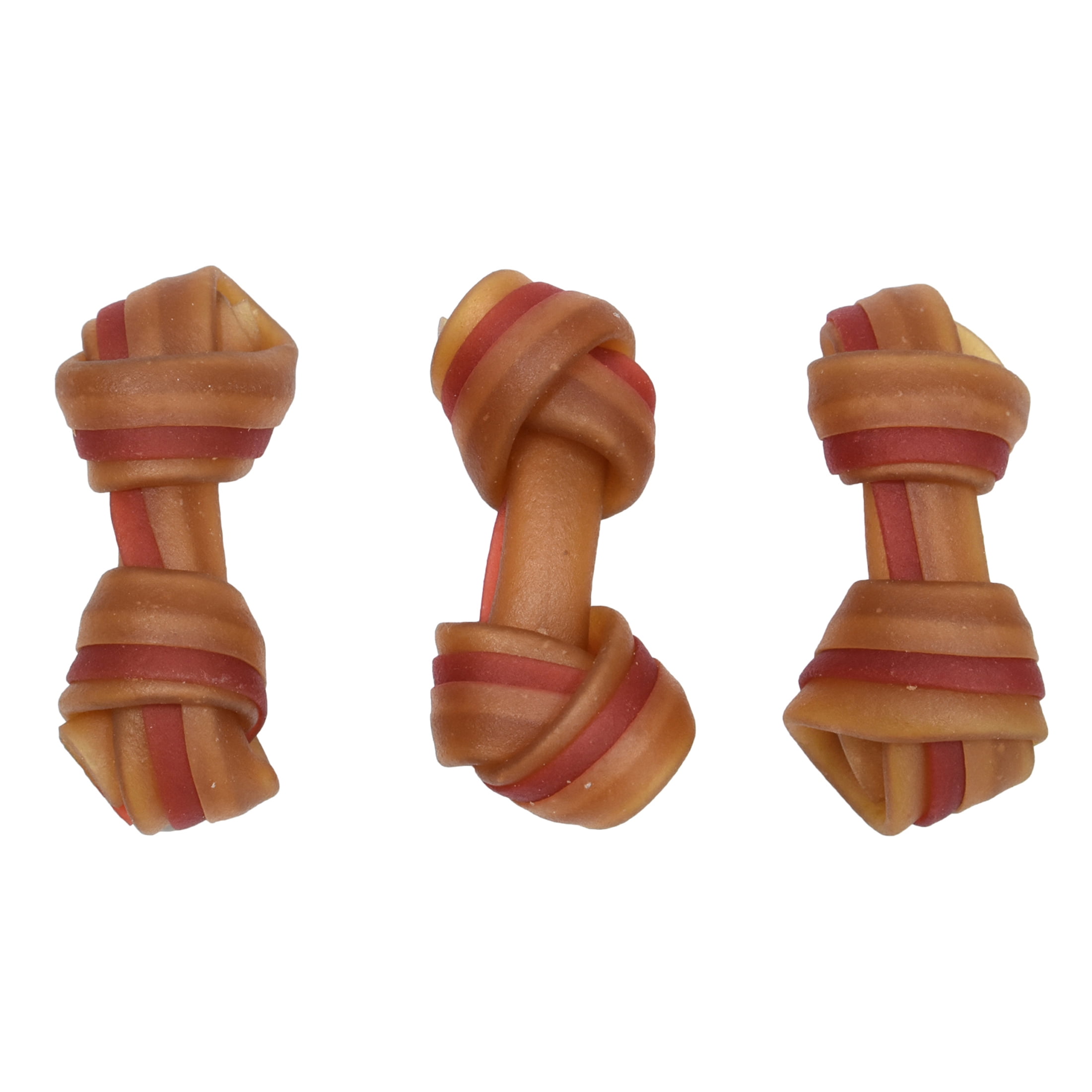 Ol' Roy 2.5 Inch Rawhide Free Mini Knotted Peanut Butter Flavored Bones, Chews for Dogs, 14 oz, 25 Count