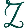 thumbnail image 1 of Awesome Life Craft, Acrylic Letter Z Script, 4'' Tall Frosted Teal Alphabet, 1 of 5