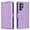 Purple, variant on Allytechgroup PU Leather Wallet Case for Samsung Galaxy S24 Ultra, Organize and Protect in Style Bumper Shockproof Stand Retro Phone Case for Samsung Galaxy S24 Ultra, Black