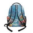 thumbnail image 2 of Xoenoiee Dolphin Fish Coral Print Kids School Backpack Casual Travel Daypack Lightweight Schoolbag Backpack Bookbag for Teens Girls Middle School Laptop Backpack with Zipper Pocket, 2 of 7
