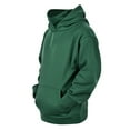 thumbnail image 2 of Riecok Mens Zipper Hoodie Pullover Solid Color Long Sleeve Tops with Pocket Stylish Hoodies Green L, 2 of 7