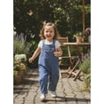 thumbnail image 5 of BemeyourBBs Toddler Baby Girls Boys Denim Overalls Infant Jeans Romper Bib Overall Sleeveless Solid Jumpsuit with Pocket, 5 of 9