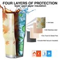 thumbnail image 7 of 30oz Fall Leaves Tumblers Stainless Steel Tumbler with Lid and Straw,Vacuum Insulated Double Wall Travel Tumbler Cups Mug with Cleaning Brush for Coffee,Tea, 7 of 7