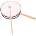 thumbnail image 4 of FRCOLOR Hand Drum Set White Hand Drum Set with Excellent Material and Craftsmanship for Home Use Portable Design 1 Set,10.63"X5.91"X1.38", 4 of 5