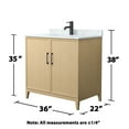 thumbnail image 6 of Wyndham Collection Wch717136s-Cm-Unsmxx Elan 36" Free Standing Single Basin Vanity Set -, 6 of 7