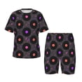 thumbnail image 1 of KLL Ensemble de Pyjama à Manches Courtes pour Enfants avec Notes Musicales et Vinyles, Ensemble de Pyjama Doux pour Garçons et Filles-TTG, 1 of 6