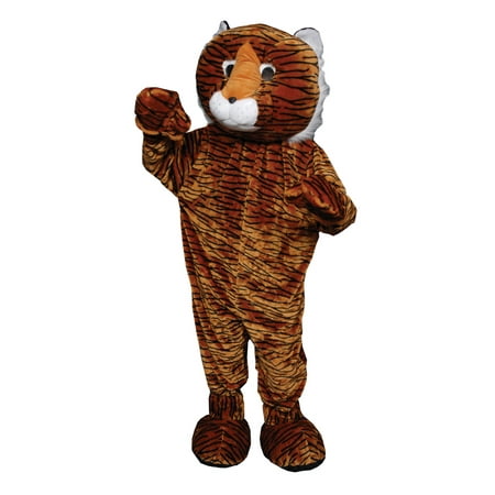 Tiger Mascot Adult Halloween Costume, Size: Men's - One