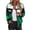Green, variant on Race Car Driver Jacket for Womens Color Block Letter Graphic Bomber Jackets Zip Up Lightweight Varsity Y2k Outerwear Coats