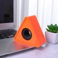 thumbnail image 4 of Microphone Marks Professional Interview Logo Stand Microphone Protector for Reporters (Triangle Orange), 4 of 8