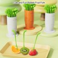 thumbnail image 1 of TidBay 30Pcs Creative Radish Fruit Fork Set Non-Slip Design Food Grade PP Material Easy Grip Fruit Fork Home Supplies, 1 of 8