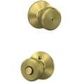thumbnail image 5 of Schlage F40 BWE 622 Bowery Privacy Lock Knob, Matte Black, 5 of 7