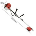 thumbnail image 3 of Floseru Weed Eater Gas Powe, 52cc 2-Stroke Gas Brush Cutter, Weed Wacker, Hedge Trimmer, 2 in 1 Gas Weed Cutter, Brush Cutter for Yard Weeding Work, 52cc Outdoor Lawn Garden Tool and Accessories, 3 of 10