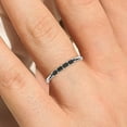 thumbnail image 4 of 0.26ct black diamond moissanite 10k White Gold Morse Code Rings, 4 of 4