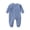 Blue, variant on Baby Boys Girls Pajamas Cute Long Sleeve Button Romper PJS for Infant Fall Winter Clothes Size 0-24 Months(Green,9-18 Months)
