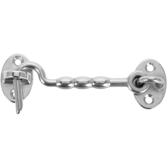 Stainless Steel Door Hook Latch For Barn Doors Windows Gates Heavy Duty Cabin Hook And Eye Latch With Mounting Screws