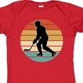 thumbnail image 4 of Inktastic Hockey Player Retro Sunset Boys or Girls Baby Bodysuit, 4 of 5