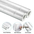 thumbnail image 3 of Uxcell 2Pcs 1.3Ft 2-3/5"(65mm) ID 3-3/4"(95mm) OD Insulation Foam Tube, Silver White, 3 of 7