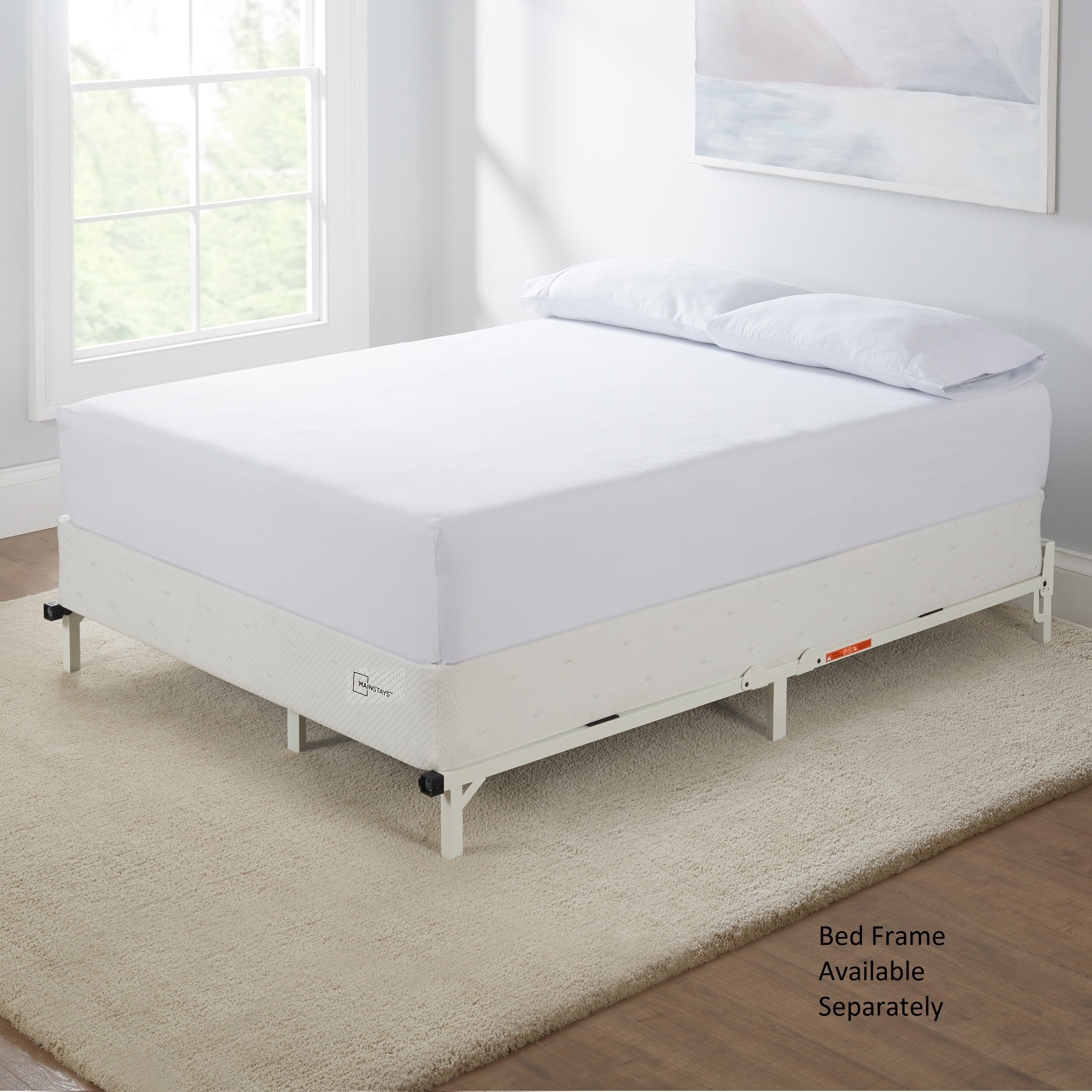 Mainstays 5" Queen Easy Assembly Smart Metal Box Spring, Mattress Foundation
