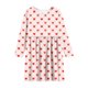 thumbnail image 3 of Vestido de manga larga con cuello redondo para niñas, vestido elástico de manga larga, corte A, estilo patinador con volantes, vestido de recital escolar, vestido de manga larga con cuello redondo par, 3 of 6